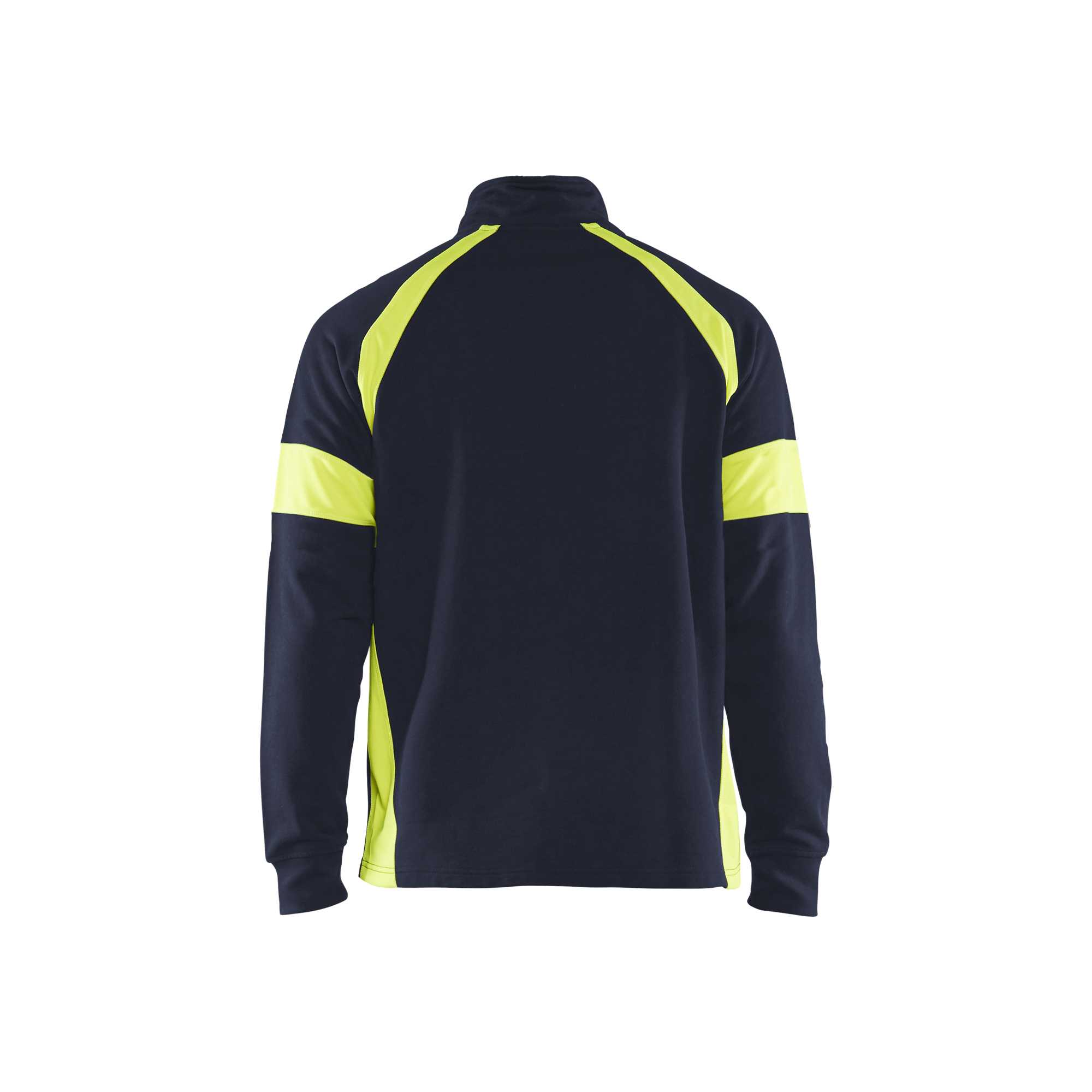 BLAKLADER 35501158 Hi Vis Reflective Half-zip Work Sweatshirt MEN - 100% Cotton