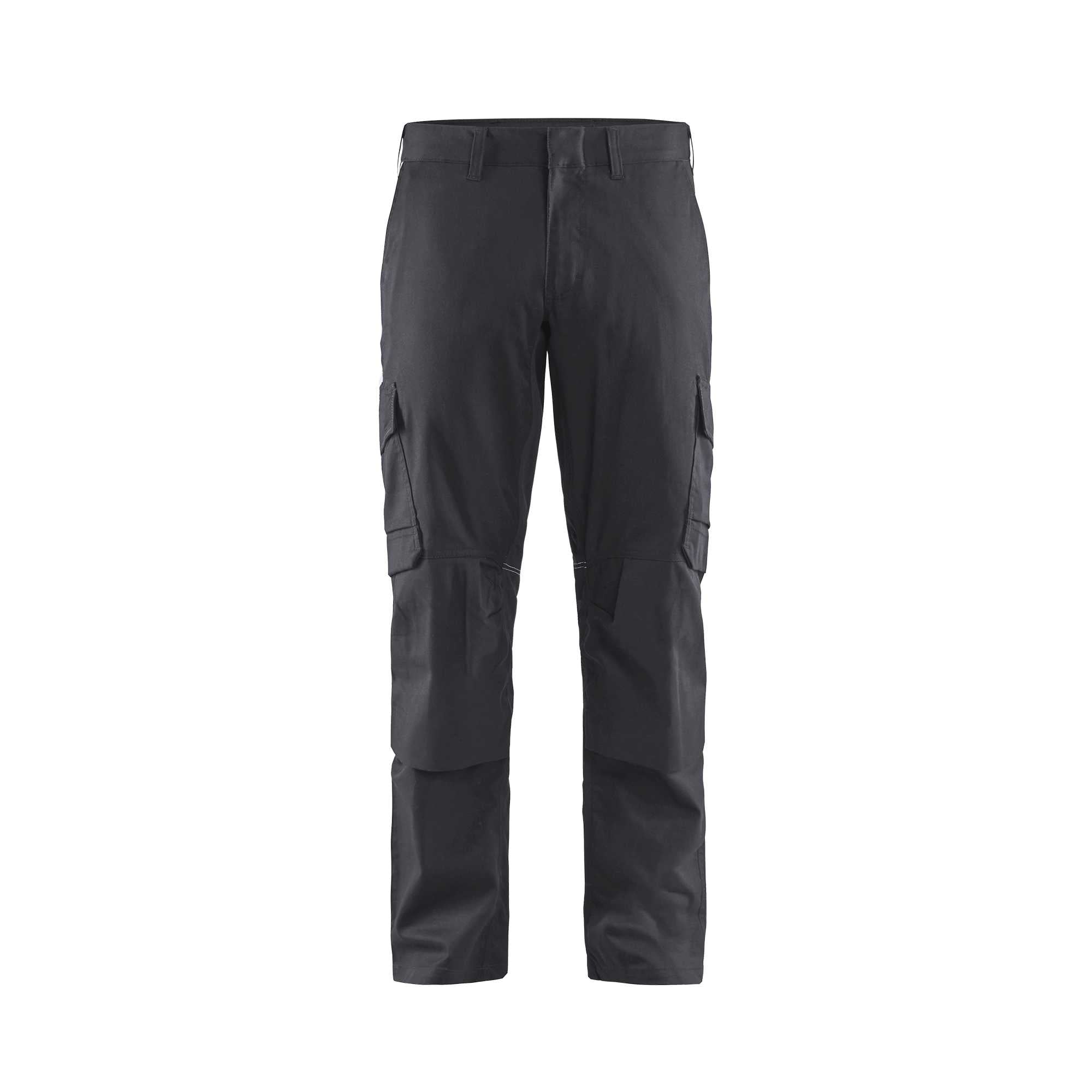 BLAKLADER 14481832 | Pantalon de travail industriel stretch avec poches pour genouillères Haute Visibilité Pantalon de travail réfléchissant homme - tissu sergé