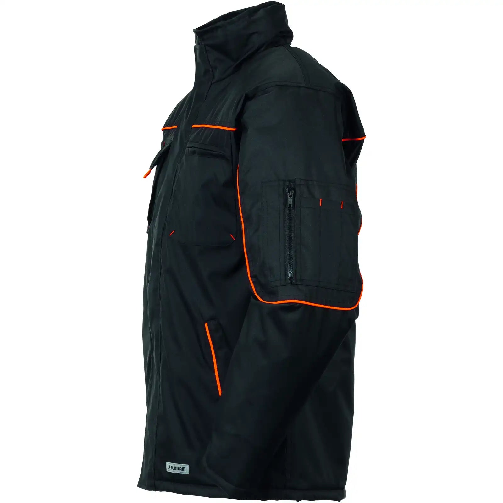 Planam Outdoor Piper Jacke schwarz/orange L schwarz/orange - Produktbild ohne Model