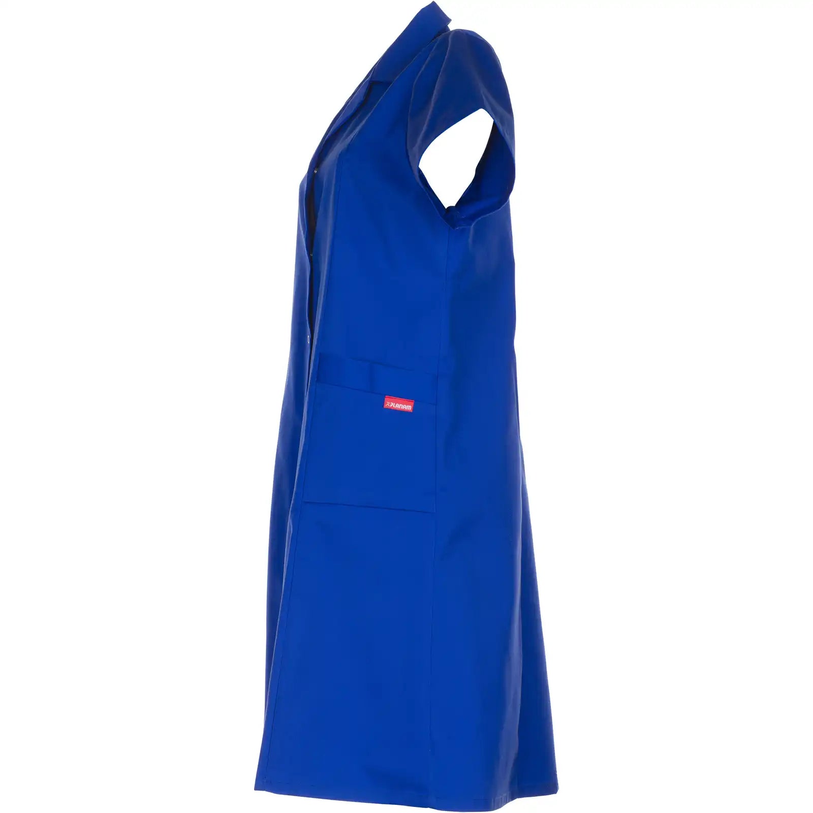 Planam Damen Mantel Baumwolle 1/4-Arm kornblumenblau 36 kornblumenblau - Produktbild ohne Model