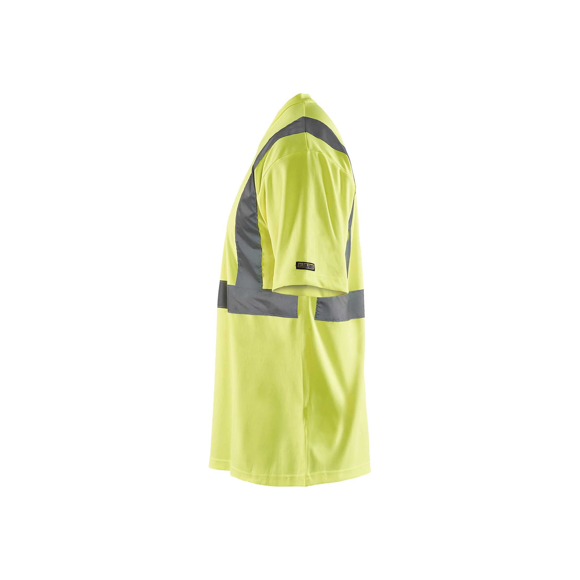 BLAKLADER 33131009 Hi Vis T Shirt Hi Vis Reflective Short Sleeve Work T-Shirt MEN - 100% Polyester