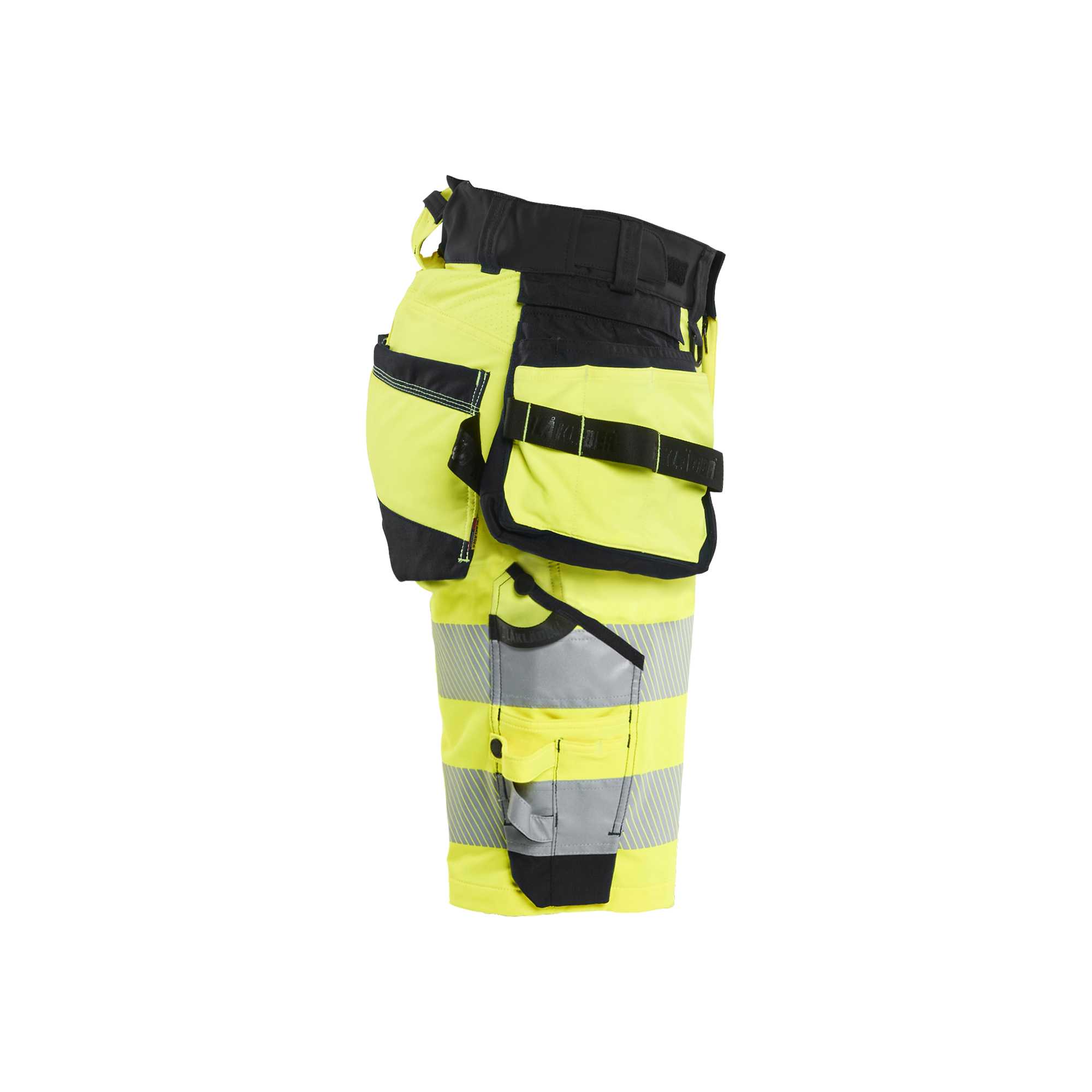 BLAKLADER 70201648 | Women's Hi Vis shorts 4 way stretch Hi Vis Reflective Work Shorts Women - Double Weave