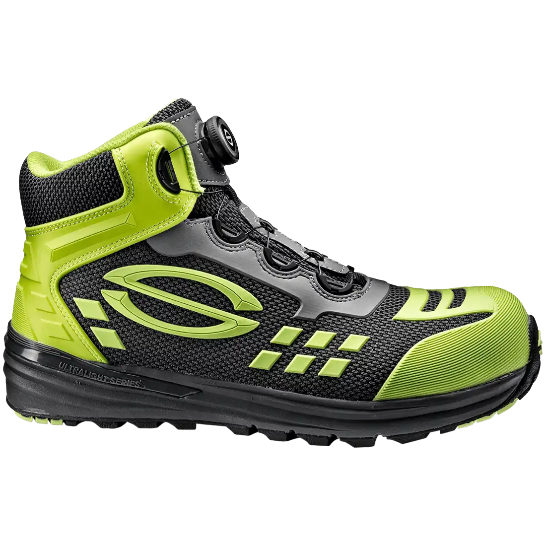 SIR SAFETY ULTRALIGHT LIME ARMOUR Safety Boots S3 MEN Work Boot - Fibreglass Toe & Composite Midsole