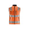 BLAKLADER 30492517 HI VIS SOFTSHELL VEST Hi Vis Reflective Work Softshell Vest MEN - Waterproof