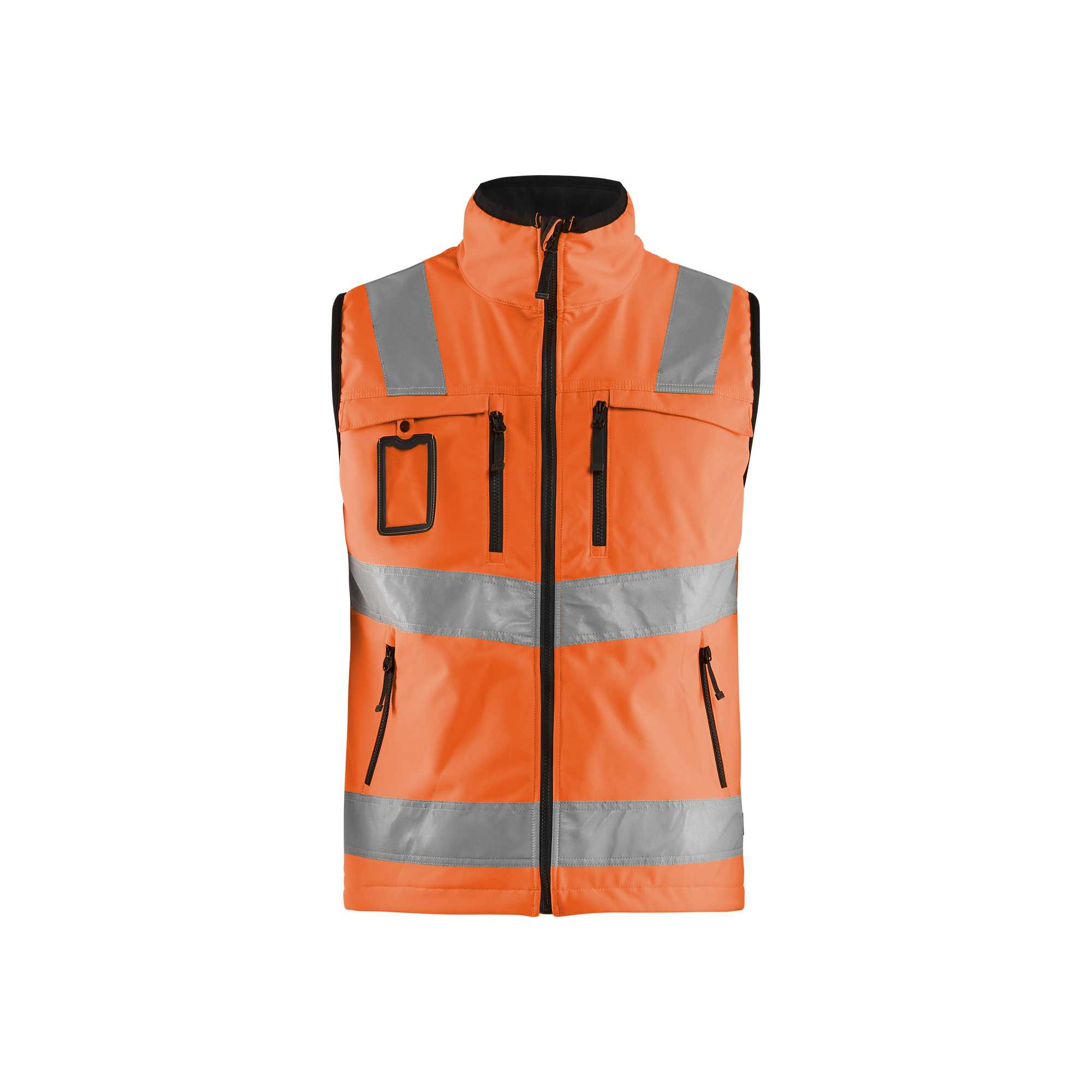 BLAKLADER 30492517 HI VIS SOFTSHELL VEST Hi Vis Reflective Work Softshell Vest MEN - Waterproof