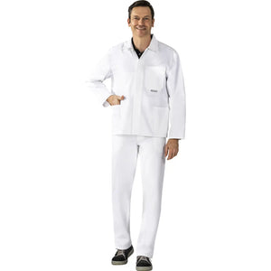 Planam BW 270 Arbeitsjacke reinweiß 102 reinweiß - Produktbild mit Model