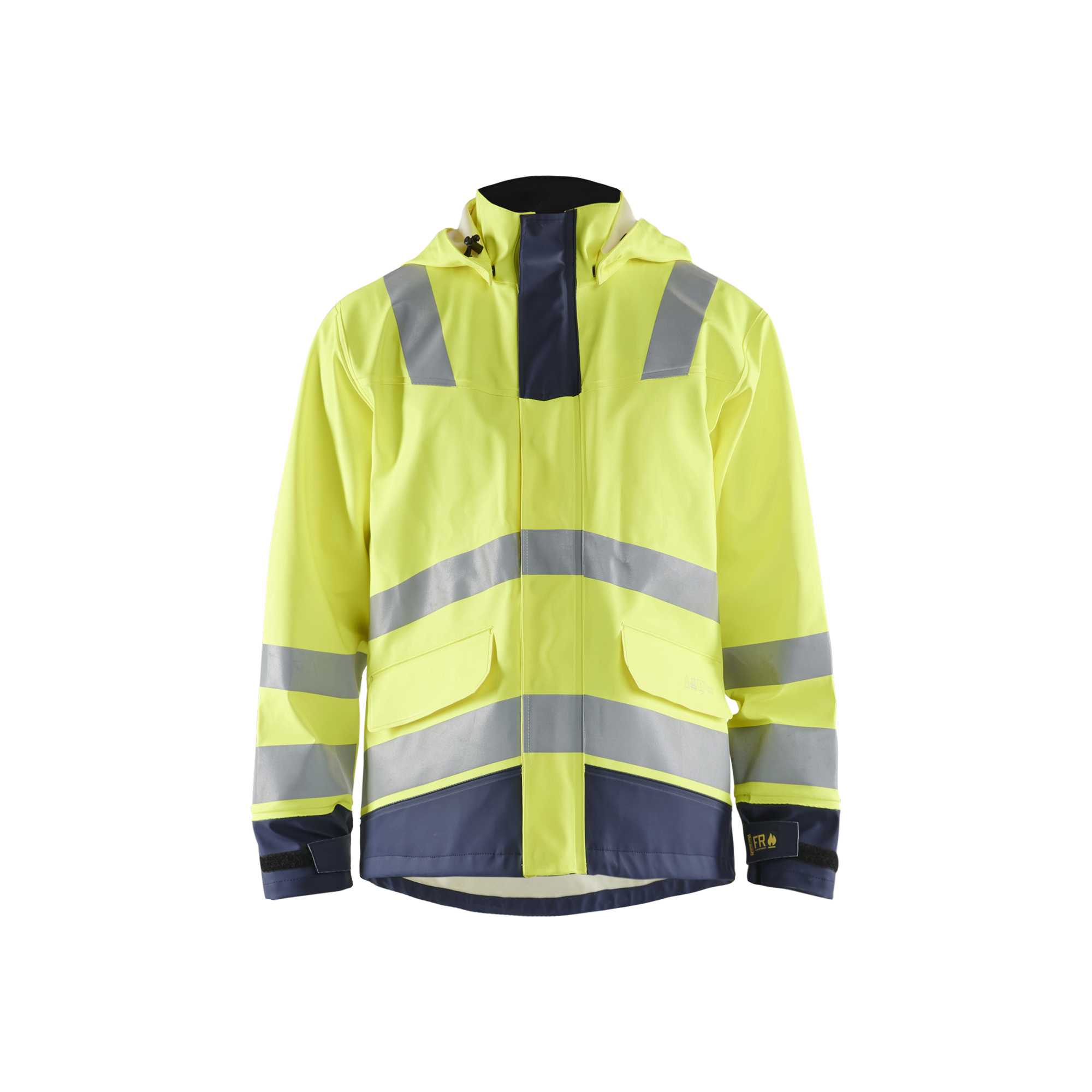 BLAKLADER 43132022 Multinorm raincoat Level 2 Hi Vis Reflective Rain Jacket MEN - Water Repellent
