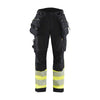 BLAKLADER 71142513 | Women's Hi Vis softshell trousers Hi Vis Reflective Work Trousers Women - Waterproof