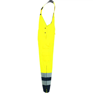 Planam Warnschutz Winterlatzhose gelb/marine S gelb/marine - Produktbild ohne Model