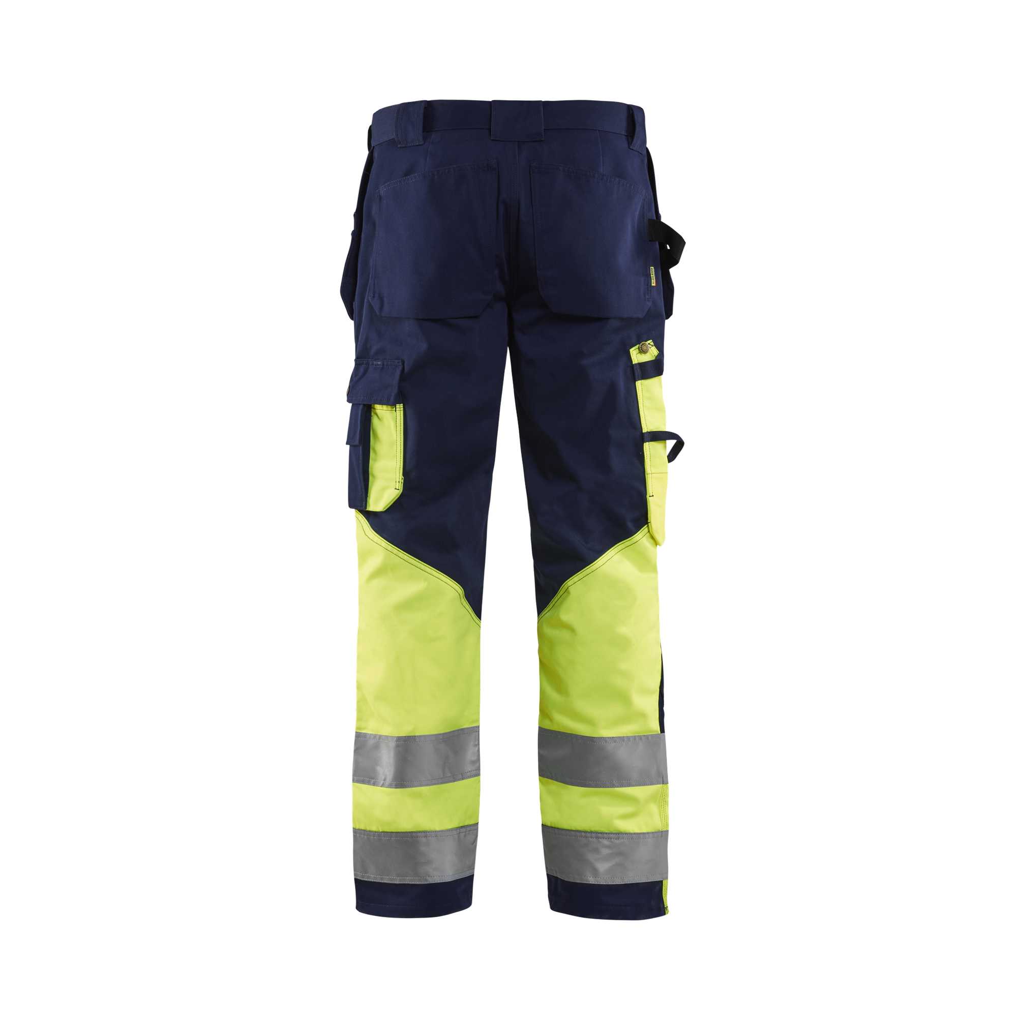 BLAKLADER 15291370 | Warnschutz-Hose Warnschutz-Reflex-Arbeitshose Herren - 100% Baumwolle