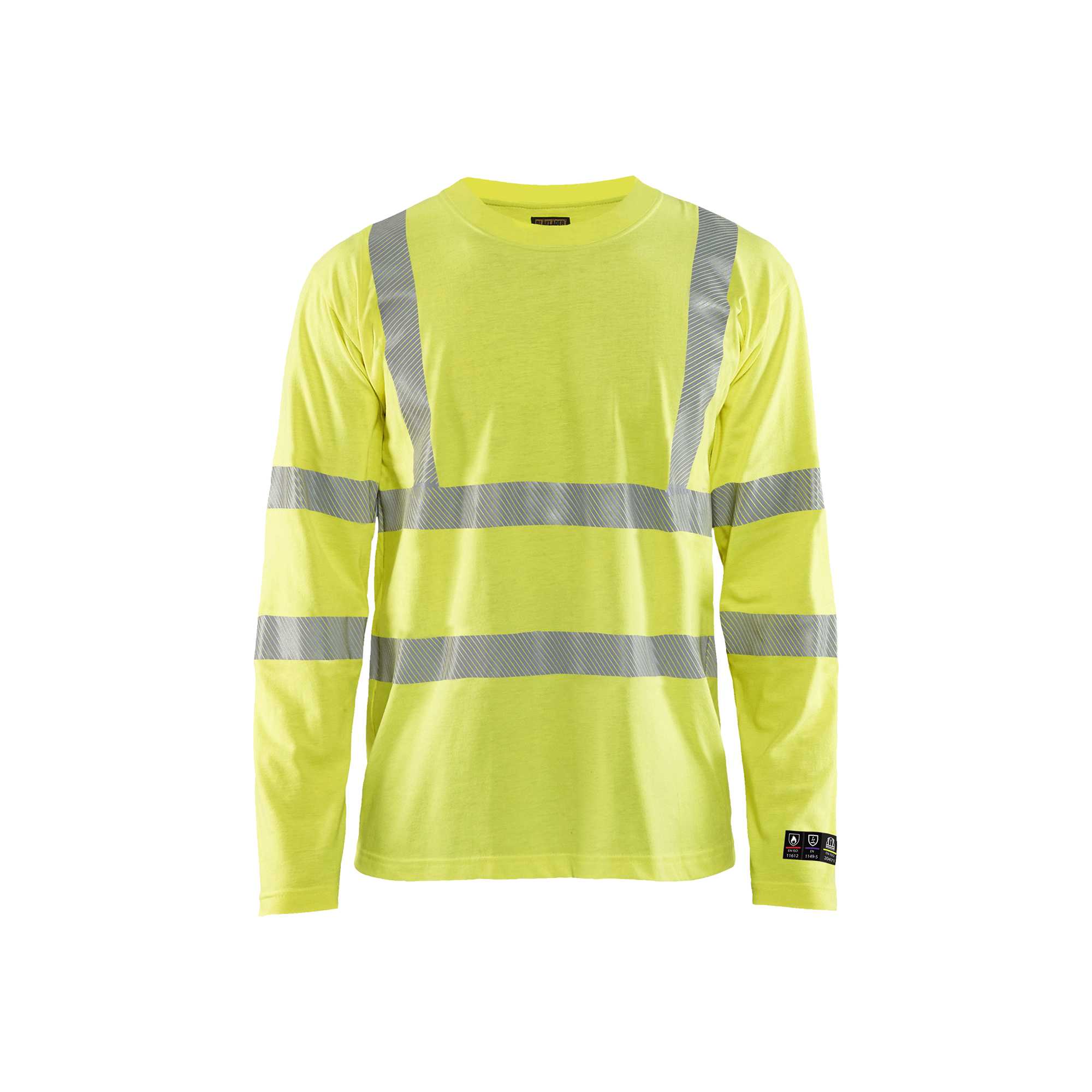 BLAKLADER 34811761 Multinorm long sleeved t shirt Hi Vis Reflective Long Sleeve Work T-Shirt MEN - Flame Retardant