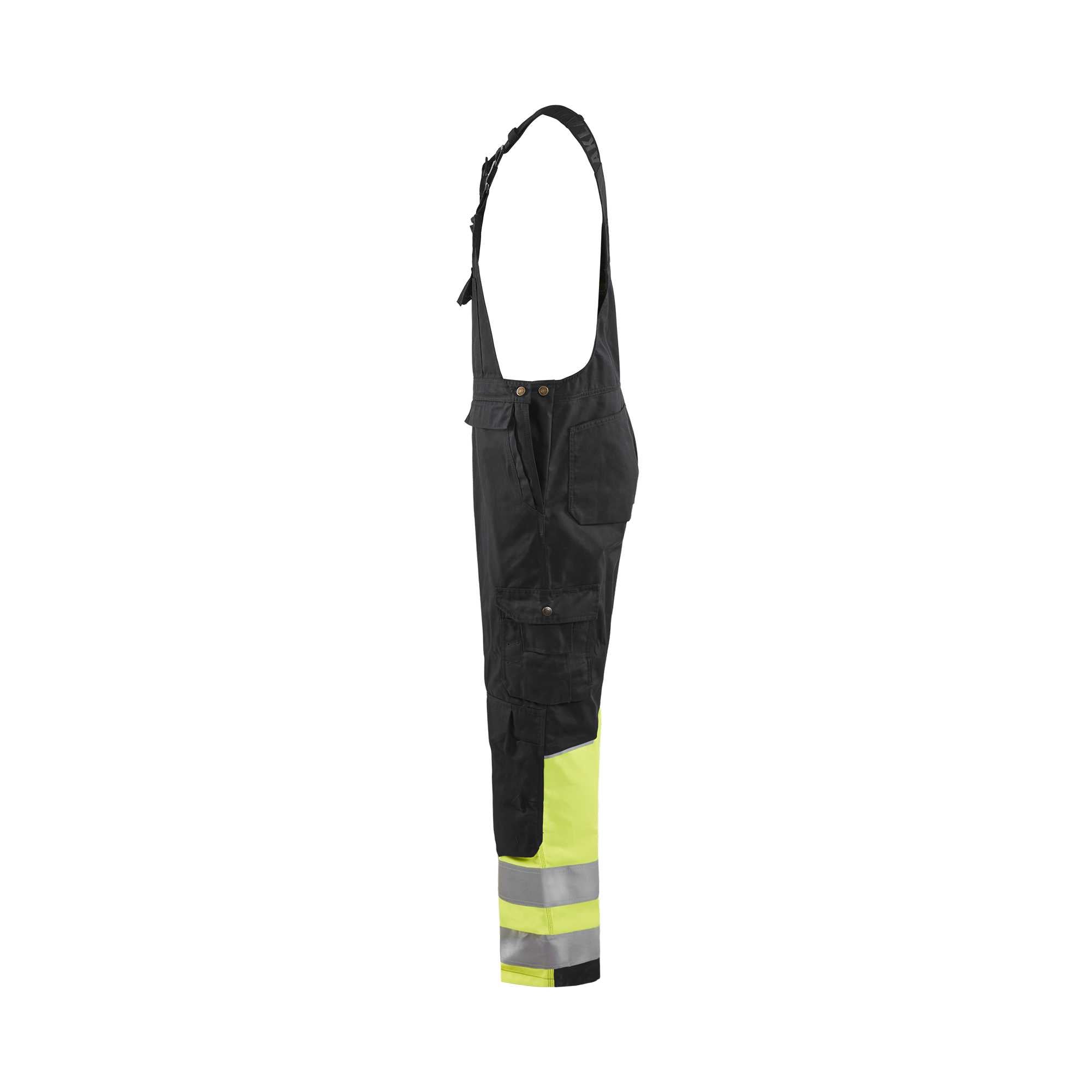 BLAKLADER 26621800 Hi Vis Bib overall Hi Vis Reflective Work Bib Trousers Men - Class 1 Certified
