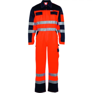 Planam Warnschutz Rallyekombi orange/marine 102 orange/marine - Vorschaubild