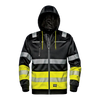 CONTRAST SWEATSHIRT - Hi-Vis Reflective Bands - Adjustable Hood - Zipped Front Fastening - Image 1