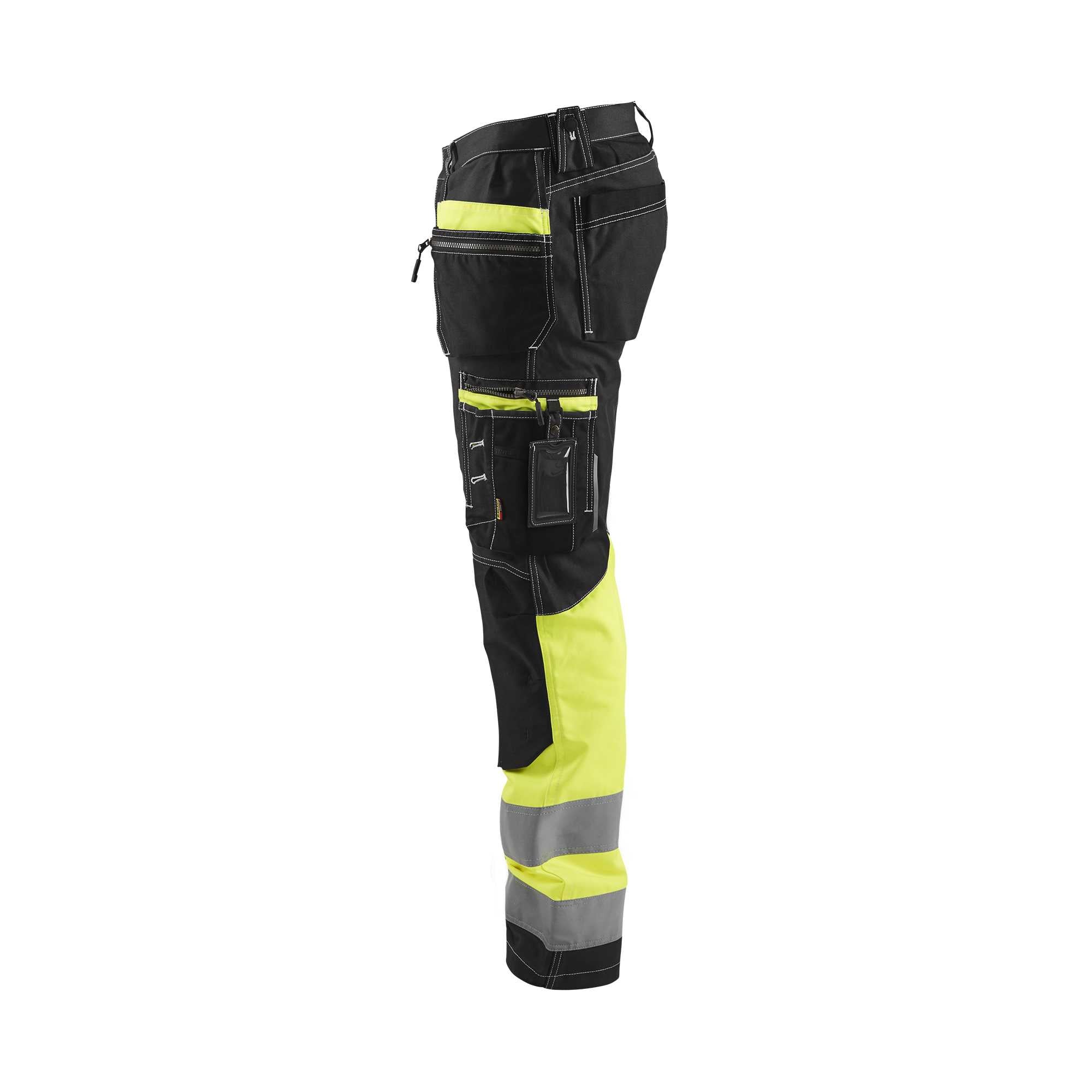 BLAKLADER 17941370 Hi Vis Reflective Work Trousers Men - 100% Cotton