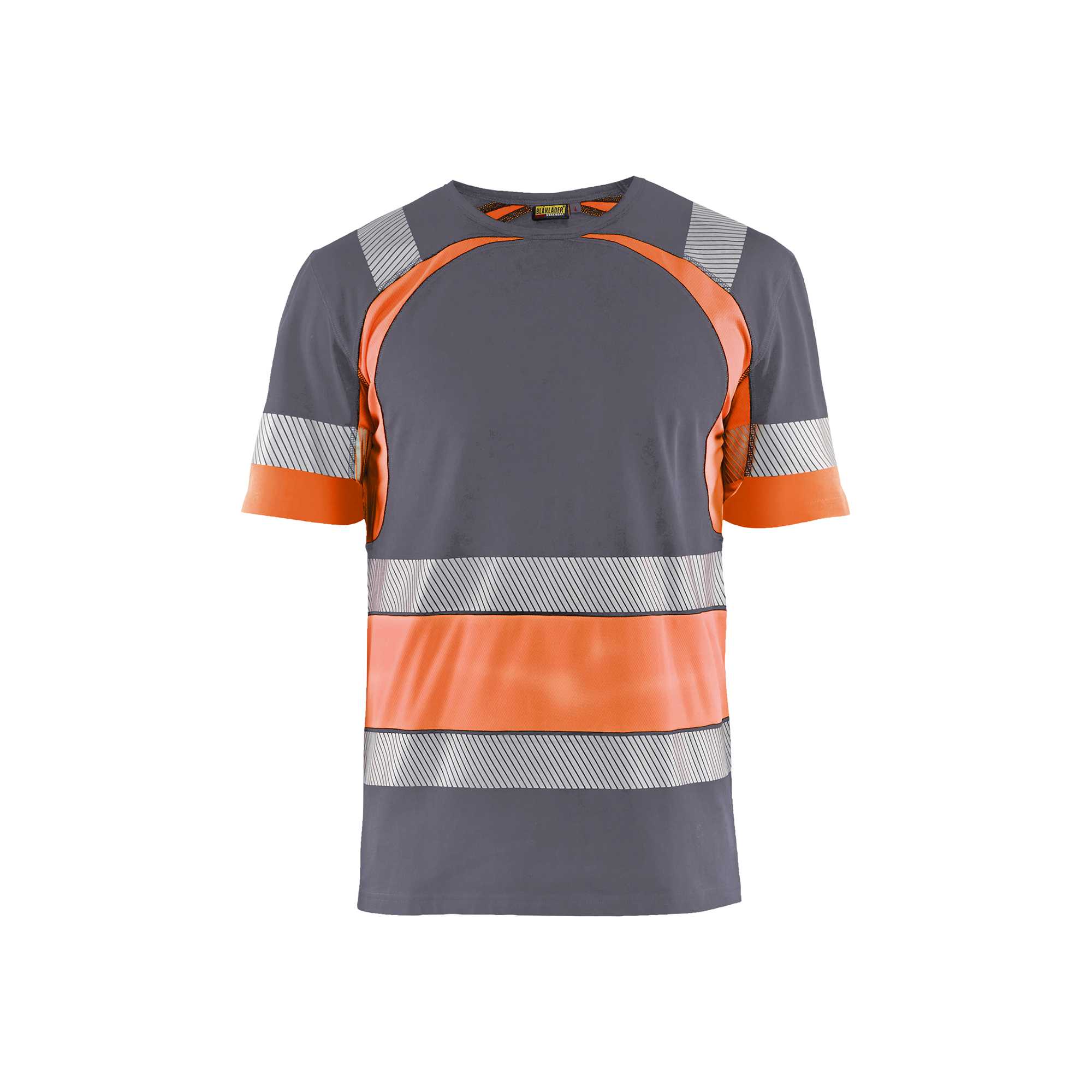 BLAKLADER 34211030 Hi Vis T shirt Hi Vis Reflective Short Sleeve Work T-Shirt MEN - 100% Cotton