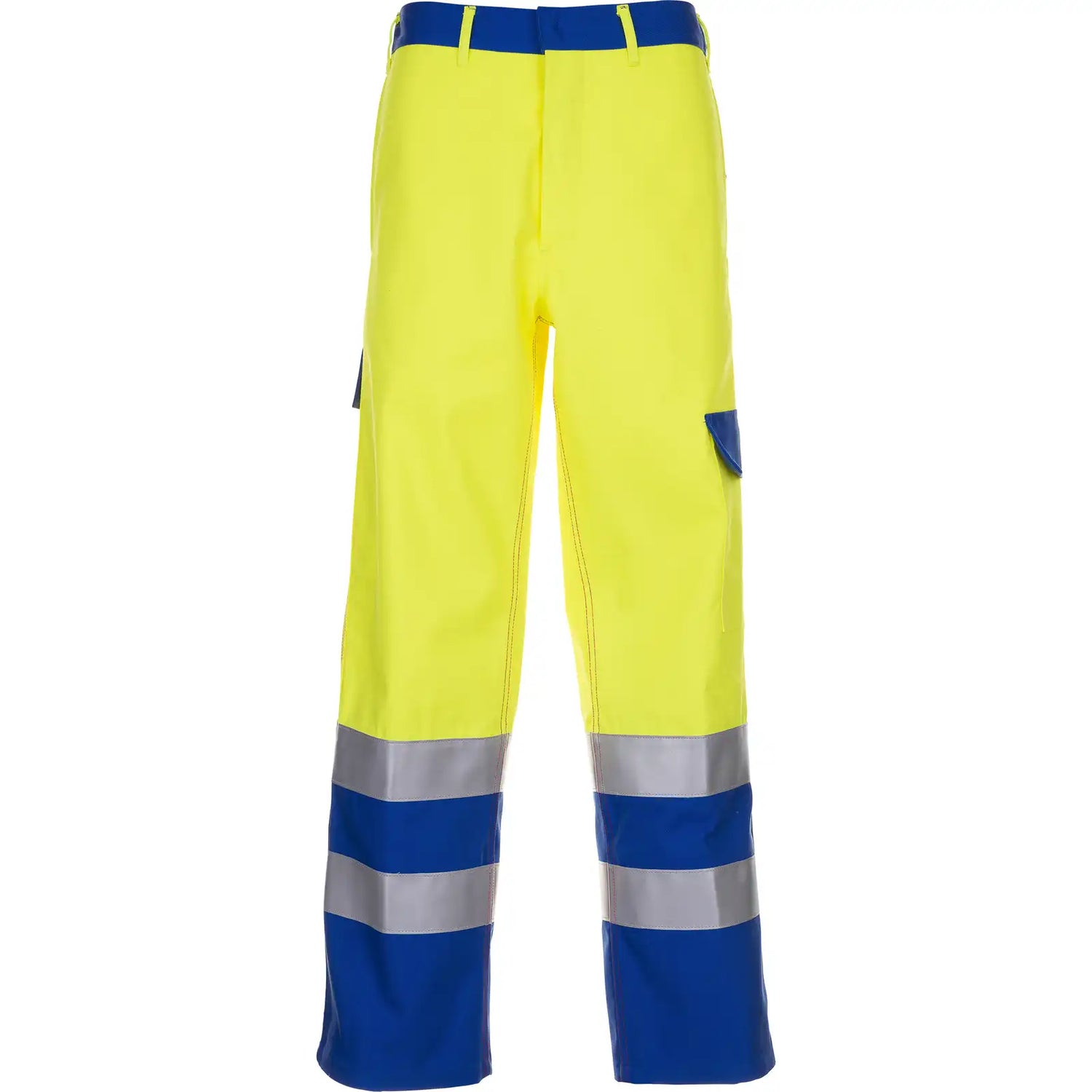 Planam Major Protect Bundhose warngelb/kornblumenblau 102 gelb/kornblumenblau - Vorschaubild