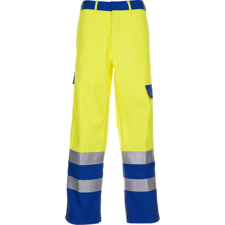 Planam Major Protect Bundhose warngelb/kornblumenblau 102 gelb/kornblumenblau - Vorschaubild