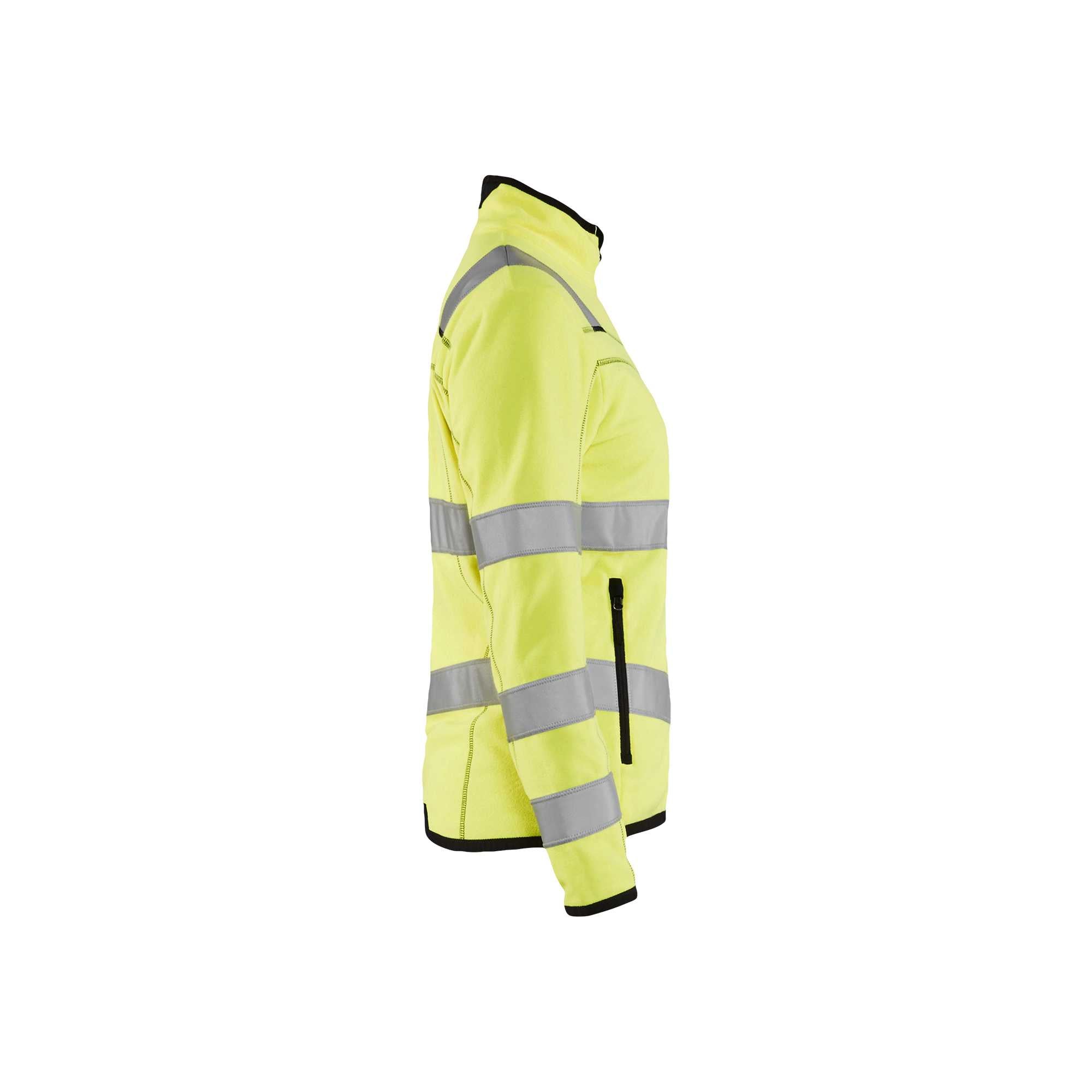 BLAKLADER 49661010 Women's Hi Vis microfleece jacket Hi Vis Reflective Work Jacket WOMEN - Antipilling Fleece