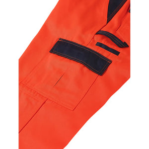 Planam Warnschutz Bundhose orange/marine 102 orange/marine - Extra Detailbild