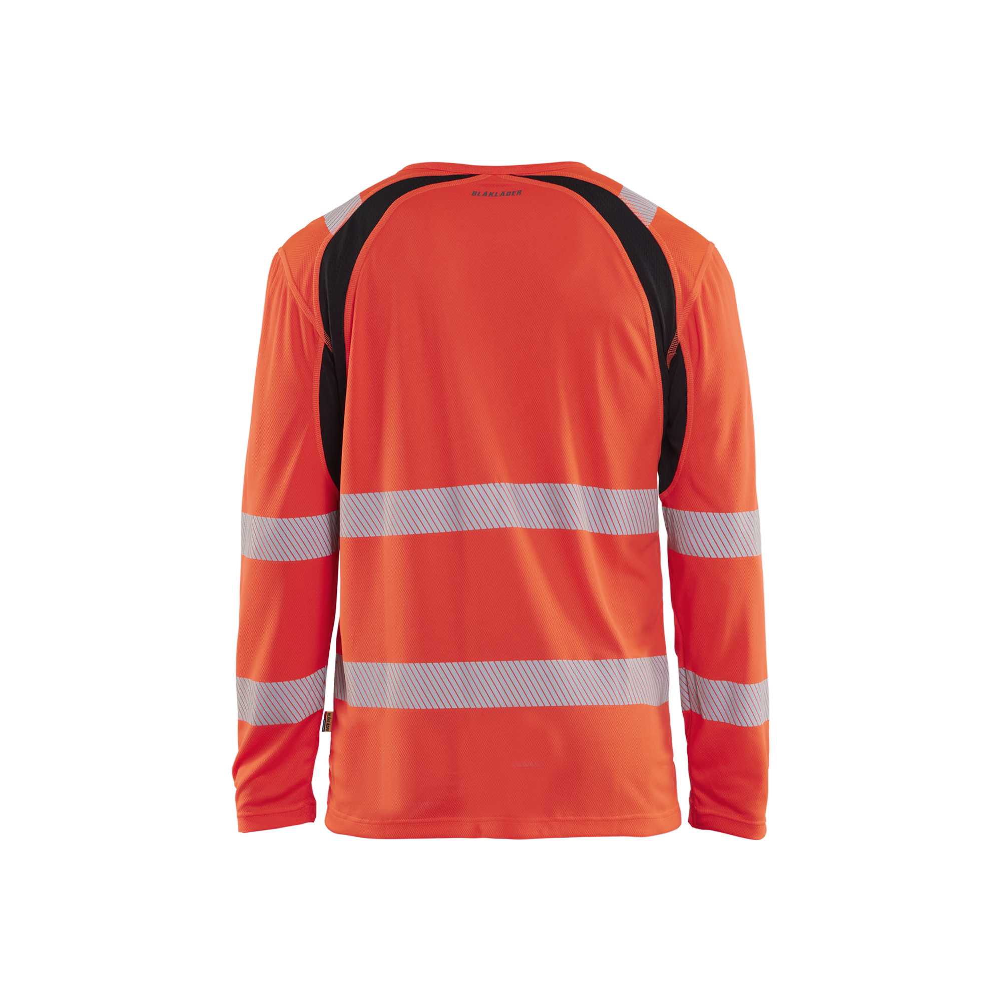 BLAKLADER 35991013 Hi Vis UV Protected Long Sleeved T Shirt Hi Vis Reflective Long Sleeve Work T-Shirt MEN - 100% Polyester