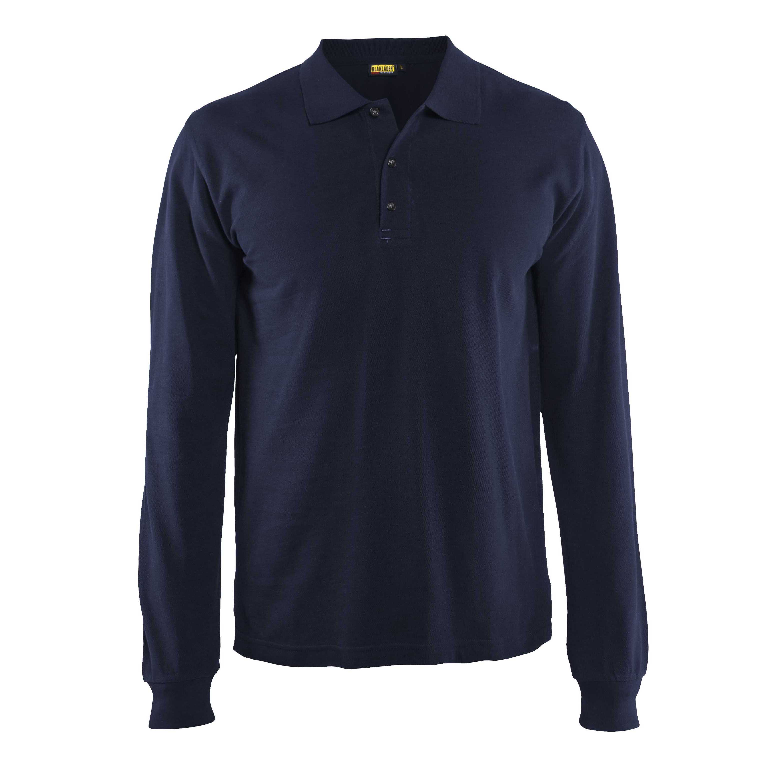 BLAKLADER 33881050 Polo Shirt Long Sleeved Work Sweatshirt MEN - 60% Cotton