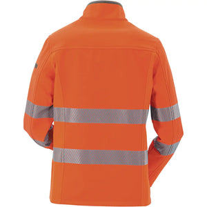 Planam Norit Warnschutz Damen Pure Softshelljacke orange  36 orange - Produktbild ohne Model