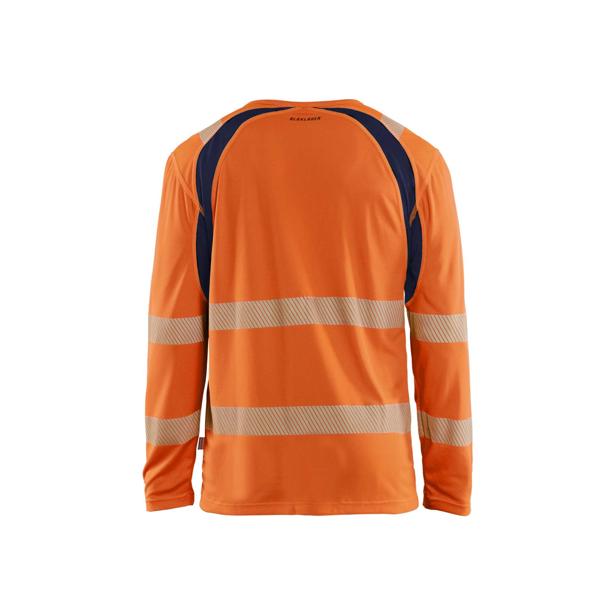 BLAKLADER 35991013 Hi Vis UV Protected Long Sleeved T Shirt Hi Vis Reflective Long Sleeve Work T-Shirt MEN - 100% Polyester