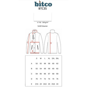 BITCO SOFTSHELL JACKET - Hi-Vis Reflective - Waterproof - Windproof - Image 3