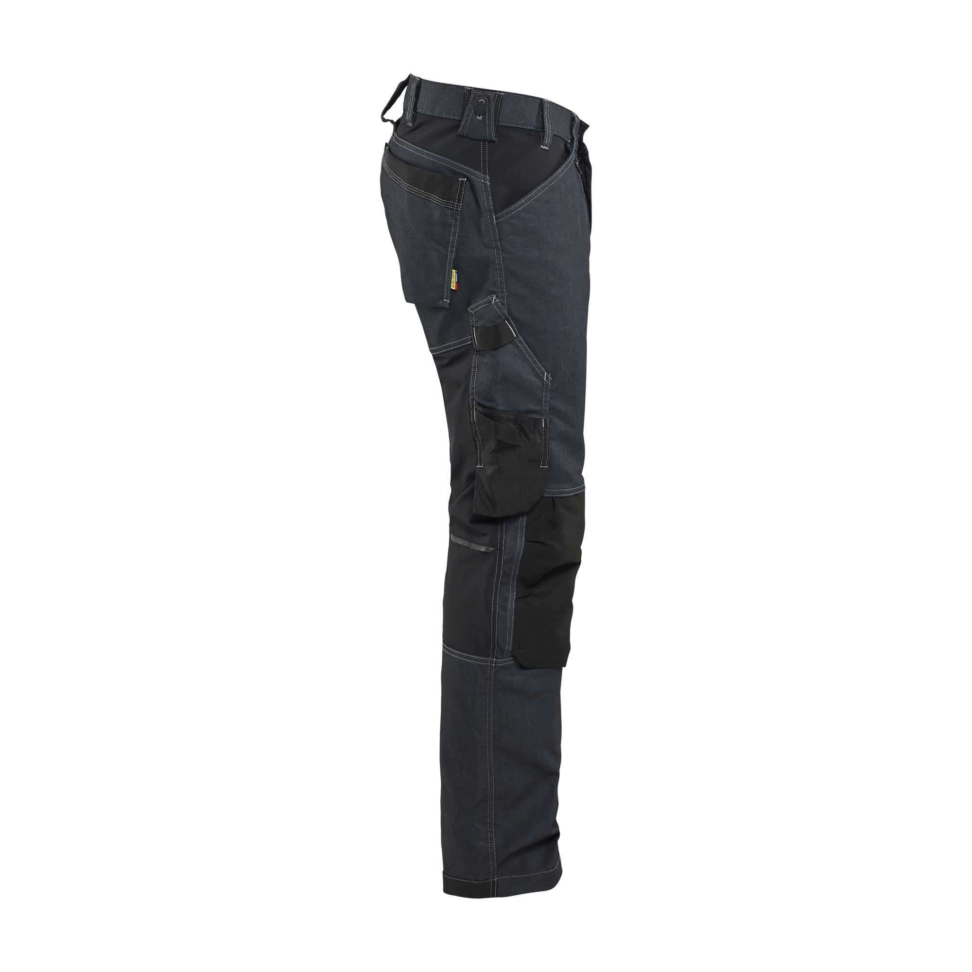BLAKLADER 17511141 | Craftsman Trousers Stretch Work Trousers Men - CORDURA Denim