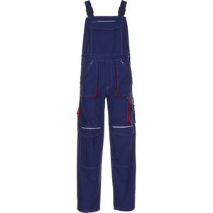 Planam Basalt Latzhose marine/rot 102 marine/rot - Vorschaubild