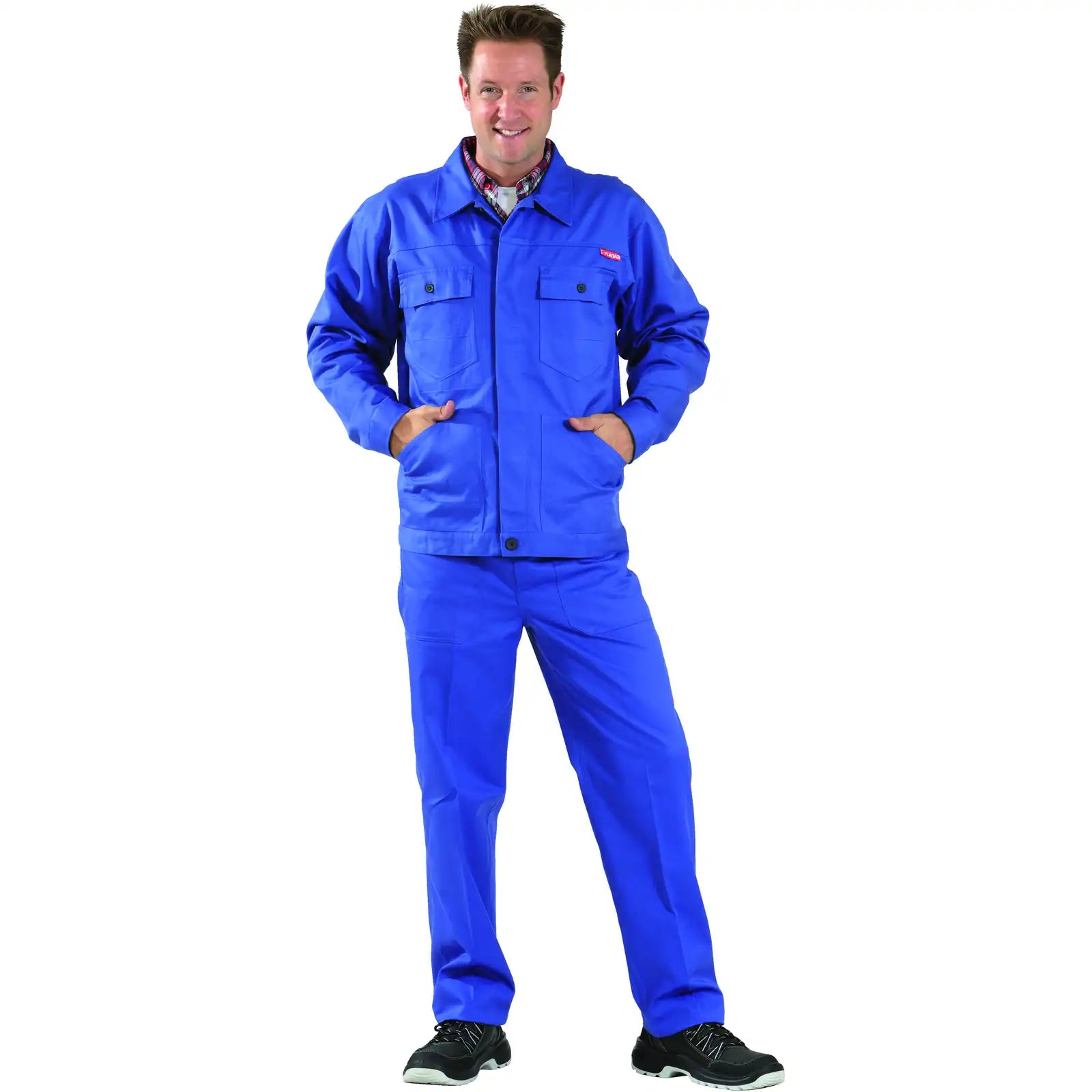 Planam MG 290 Bundjacke kornblumenblau 102 kornblumenblau - Produktbild mit Model