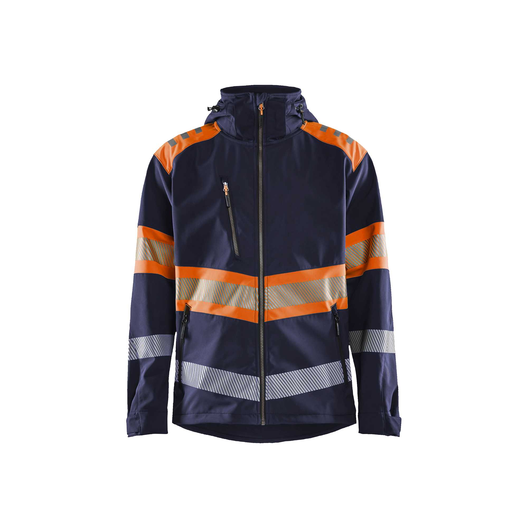 BLAKLADER 44942513 Hi Vis Softshell Jacket Softshell Work Jacket MEN - Waterproof