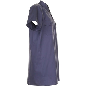 Planam Hemden Köperhemd 1/4-Arm grau 37/38 grau - Produktbild ohne Model