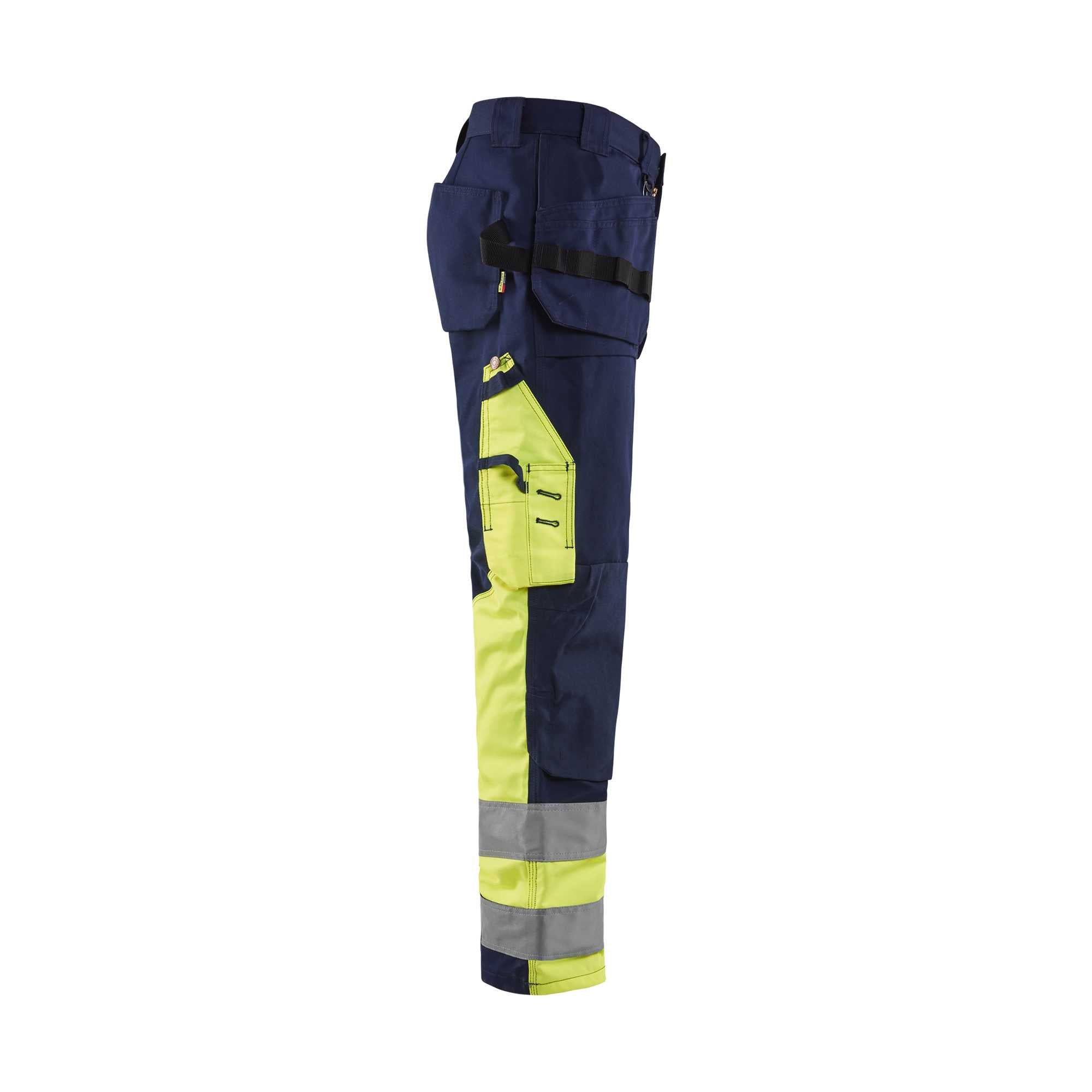 BLAKLADER 15291860 | Warnschutz-Hose Warnschutz-Reflex-Arbeitshose Herren - Twill-Gewebe