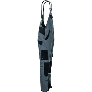 Planam Norit Herren Latzhose schiefer/schwarz 102 schiefer/schwarz - Produktbild ohne Model
