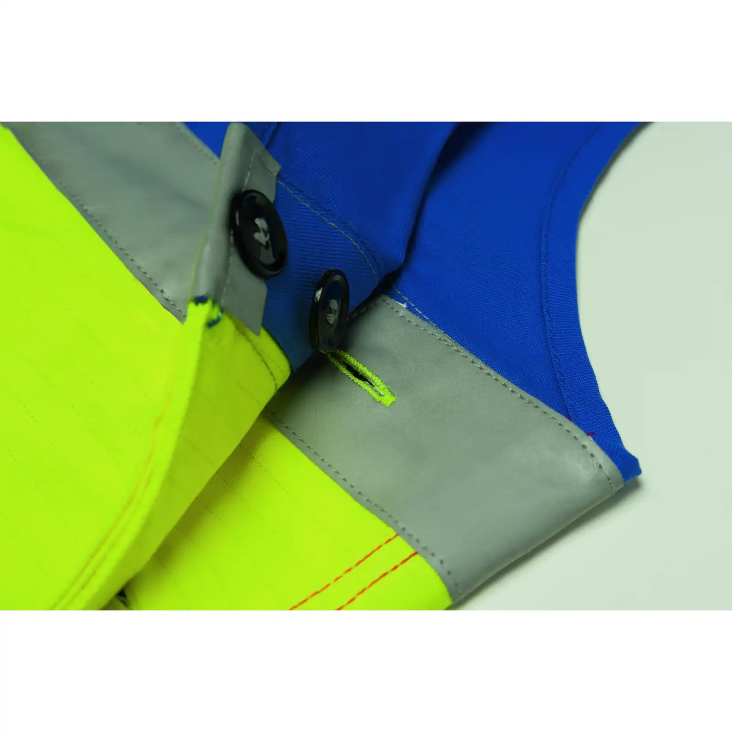 Planam Major Protect Latzhose warngelb/kornblumenblau 102 gelb/kornblumenblau - Extra Detailbild