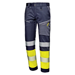 SIR SAFETY CONTRAST Pantaloni da lavoro stretch ad alta visibilità uomo - Bande riflettenti