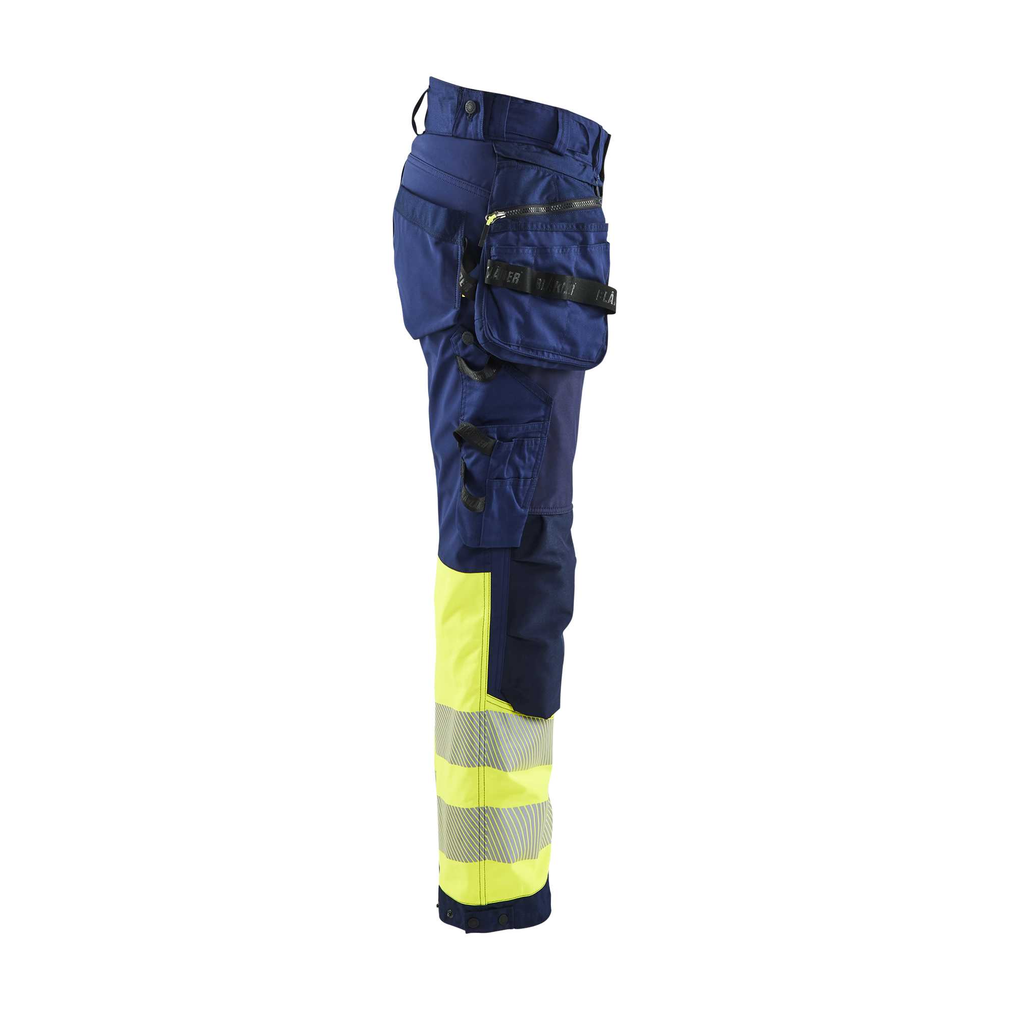 BLAKLADER 71142513 | Dames Hi Vis softshell broek Hi Vis Reflecterende Werkbroek Dames - Waterdicht