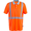 Planam Norit Warnschutz Poloshirt kurzarm orange/zink XS orange/zink - Vorschaubild