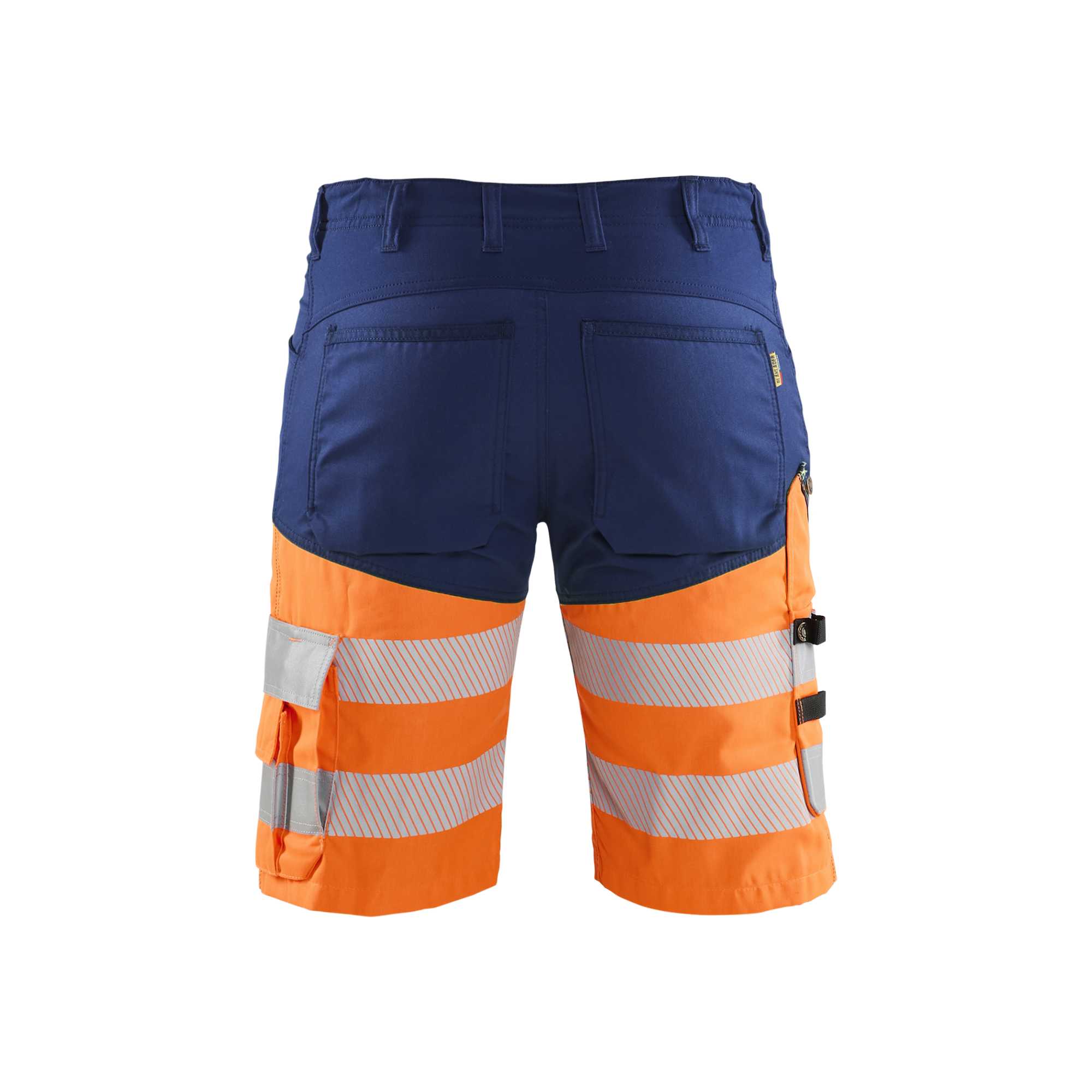 BLAKLADER 15411811 | Hi Vis shorts with stretch Hi Vis Reflective Work Shorts Men - Class 1 Certified
