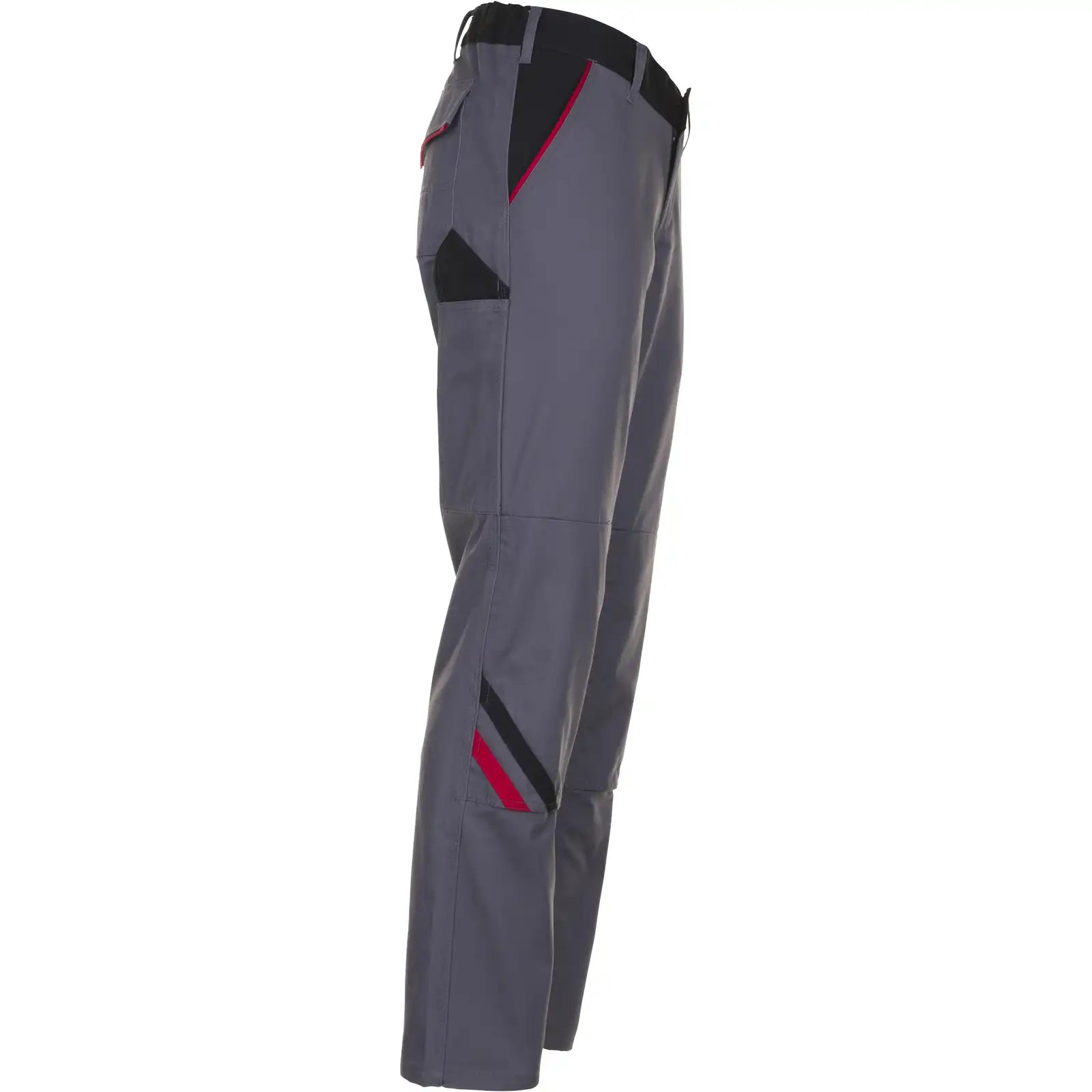Planam Highline Damen Bundhose schiefer/schwarz/rot 34 schiefer/schwarz/rot - Produktbild ohne Model