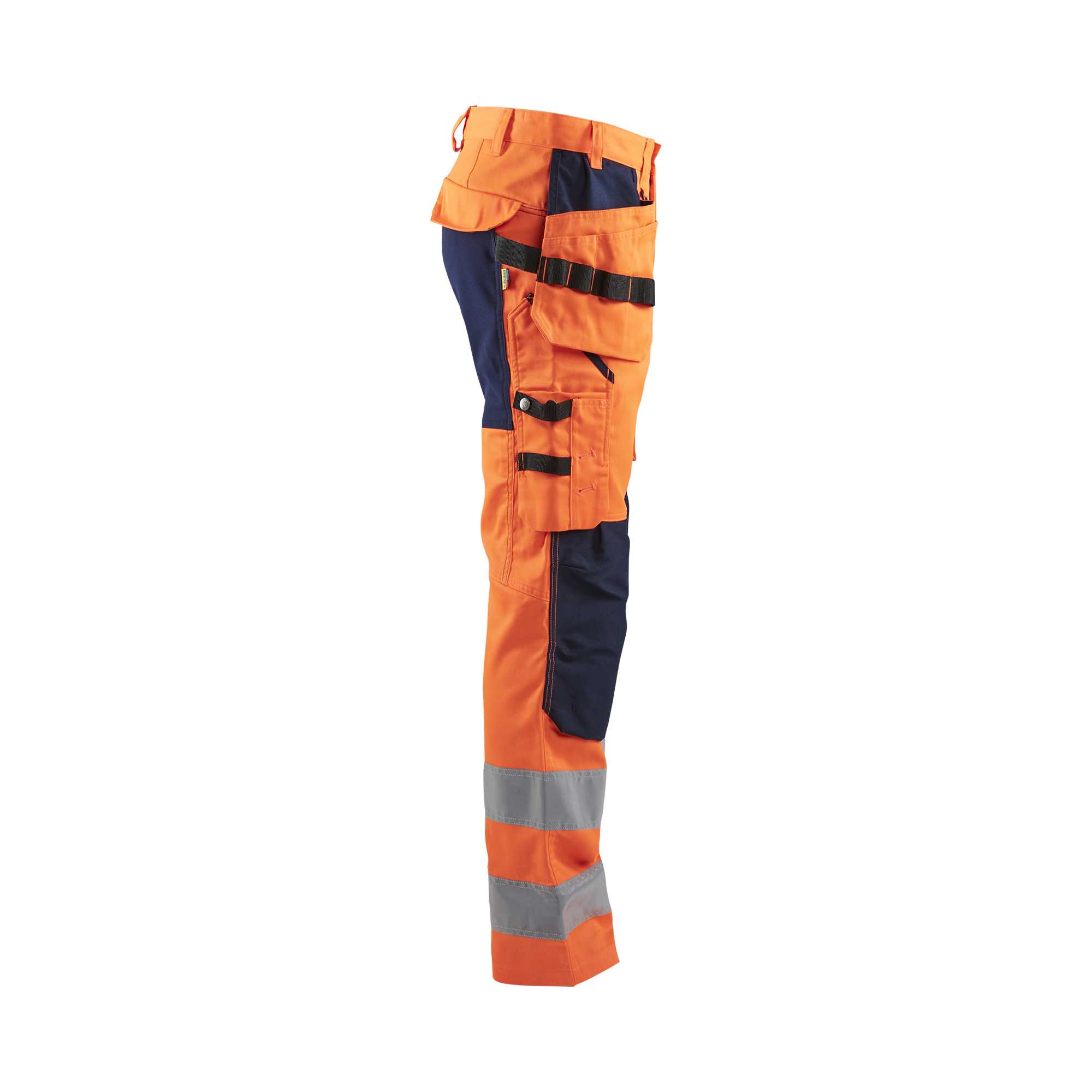 BLAKLADER 15521811 | Hi Vis Trousers with Stretch Hi Vis Reflective Work Trousers Men - Class 2 Visibility