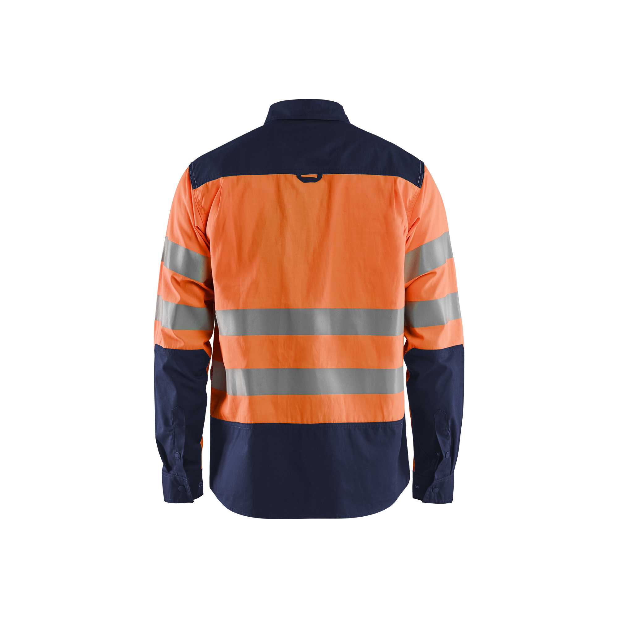 BLAKLADER 32551817 Hi Vis Shirt Hi Vis Reflective Long Sleeve Work Shirt MEN - 50% Cotton 50% Polyester