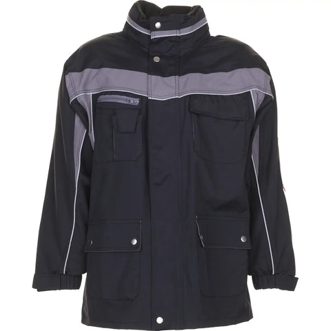 Planam Plaline Allwetterjacke schwarz/zink XS schwarz/zink - Vorschaubild