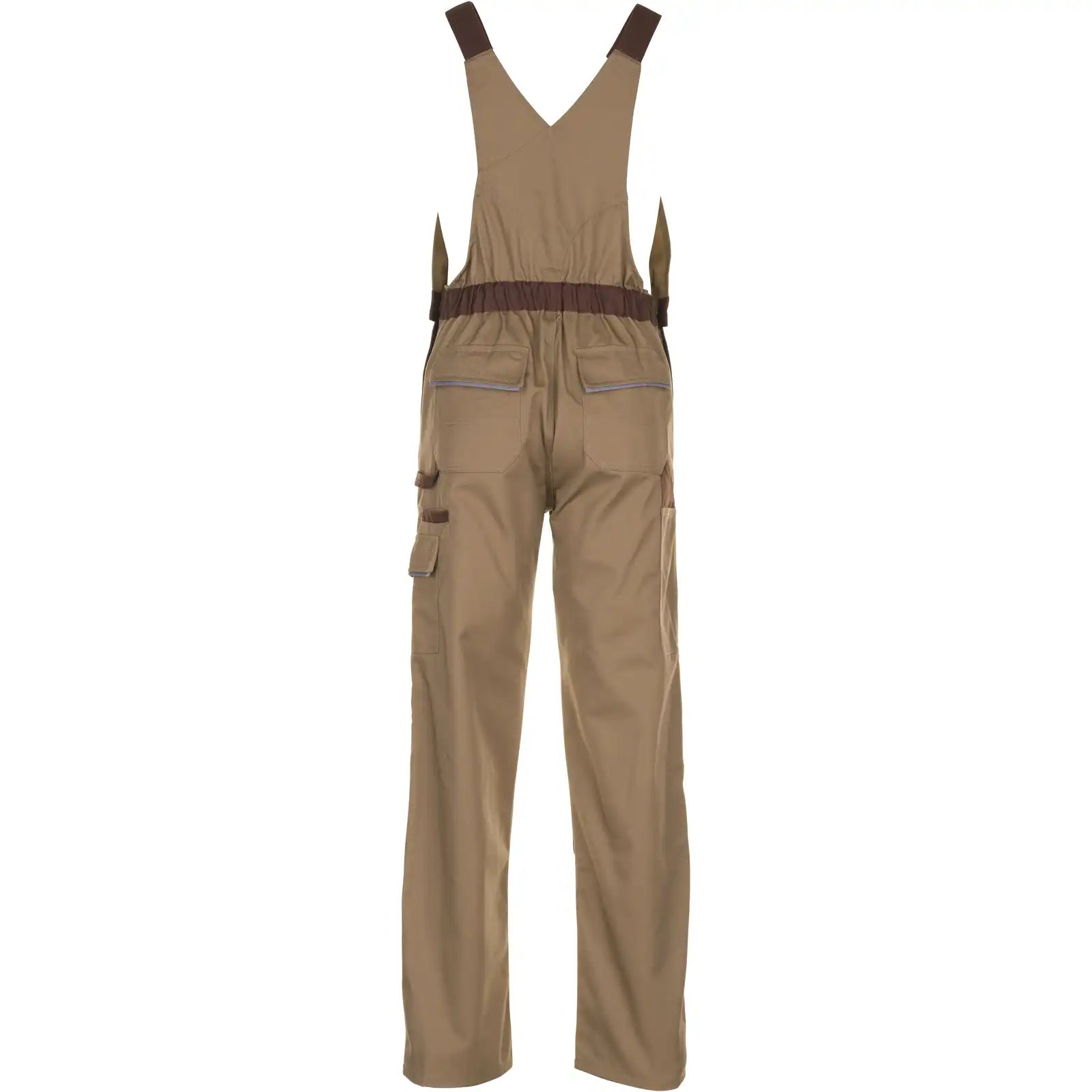 Planam Highline Latzhose khaki/braun/zink 102 khaki/braun/zink - Produktbild ohne Model