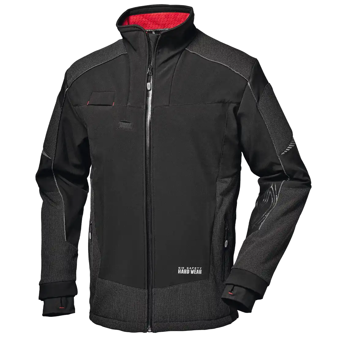 SHARK SOFTSHELL JACKET - Reflex Inserts - Windproof Stretch Cuffs - Water Repellent Zipper