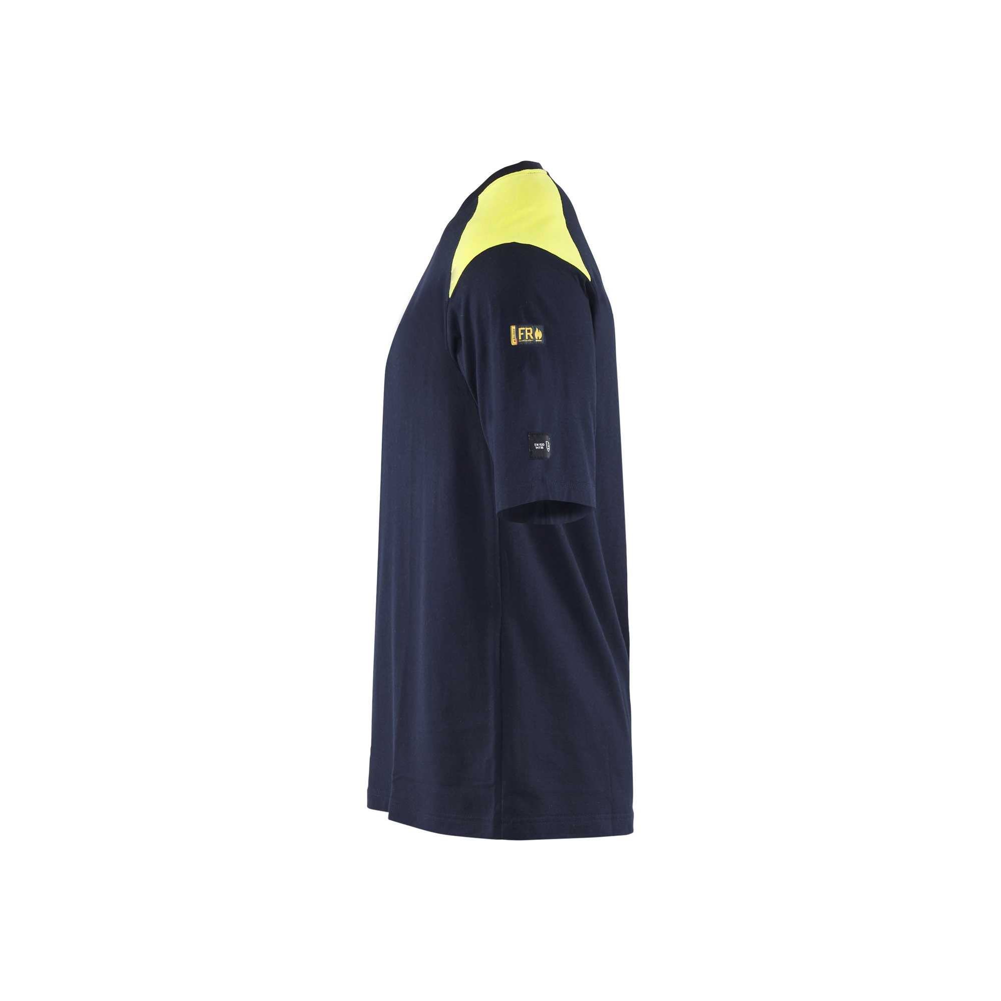 BLAKLADER 34761737 Flame resistant T shirt Hi Vis Reflective Short Sleeve Work T-Shirt MEN - Flame Retardant