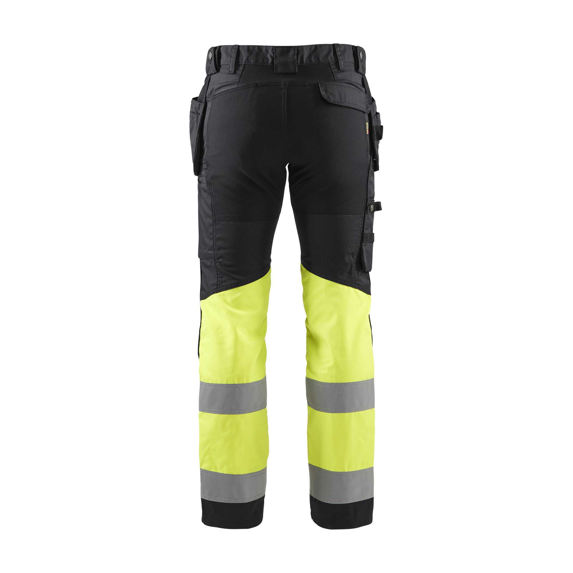 BLAKLADER 15581811 | Warnschutz-Hose mit Stretch, Warnschutz-Reflex-Arbeitshose Herren – Stretchgewebe