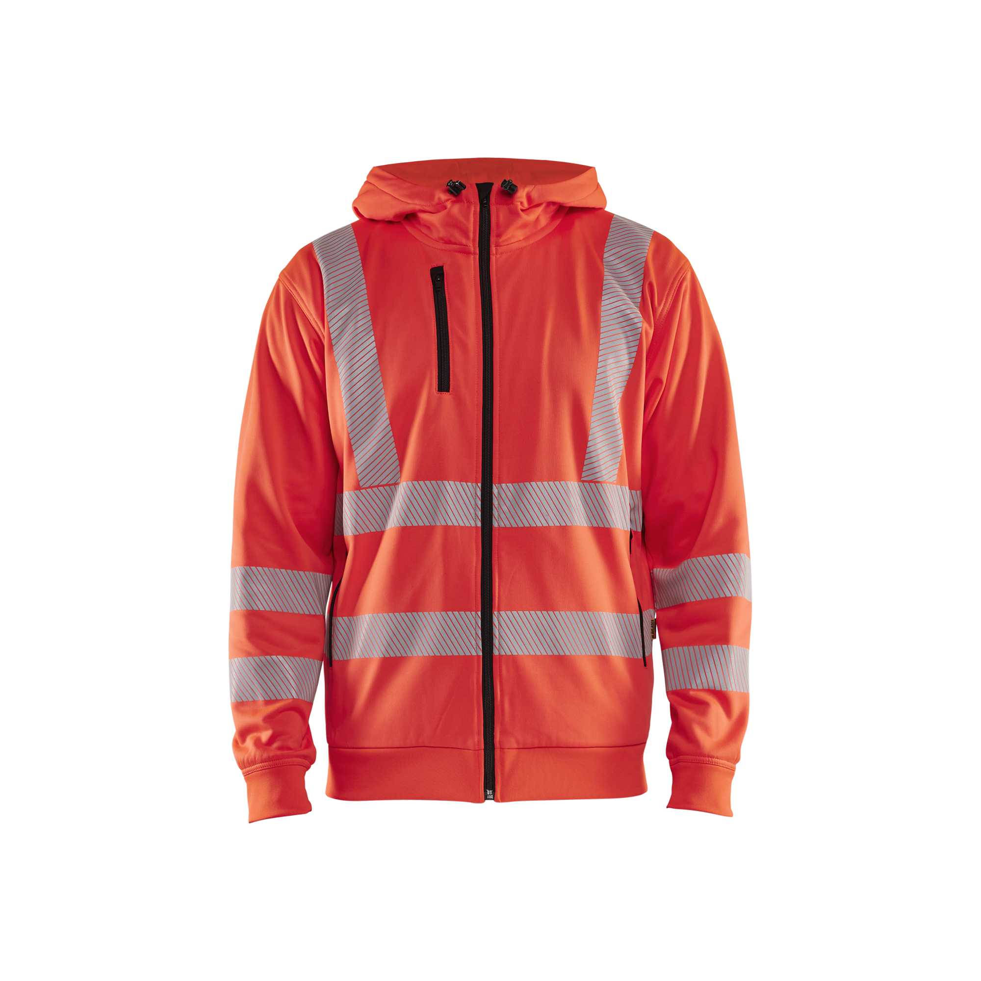 BLAKLADER 35652538 Hi Vis Hoodie Full Zip Hi Vis Reflective Hoodie Work Sweatshirt MEN - Breathable